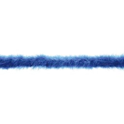 Boa en plumes de marabout, bleu roi