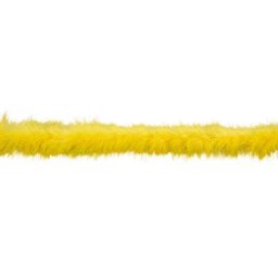Boa en plumes de marabout, jaune