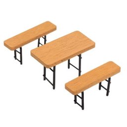 Set table brasserie miniature, 3 pièces