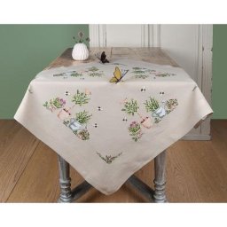 Nappe à broder ""amour de jardin