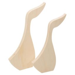 Oies en bois, 26 & 30 cm, 2 pièces