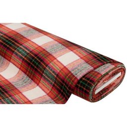 Tissu flanelle pour vestes ""carreaux"", orange/multicolore