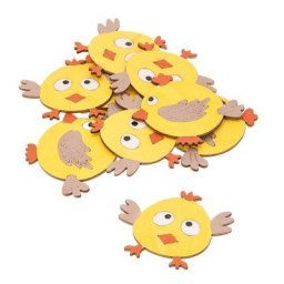 Confettis de table ""poussins"", 7 cm, 10 pièces