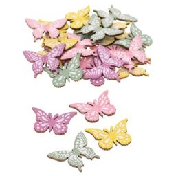 Confettis de table ""papillons"", 3,5 cm, 24 pièces