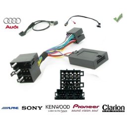 COMMANDE VOLANT Audi A6 2006- - Pour JVC complet avec interface specifique