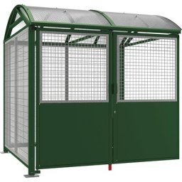 PROCITY Abri pour vélos, verrouillable, extension avec serrure à cylindre, vert mousse