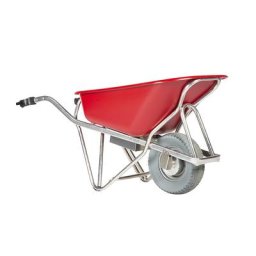 MATADOR Brouette électrique PROFI-MAX, benne en polyéthylène HD de 90 l, rouge, à partir de 2 pièces