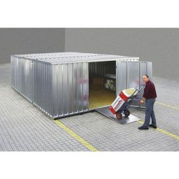 Combinaisons de conteneurs démontables, galvanisé, plancher en bois, 2 modules, largeur ext. 3100 mm