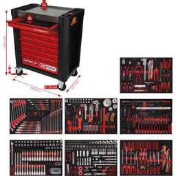 Servante d'atelier PERFORMANCE PLUS avec outils, P10, avec 397 outils, pour 7 tiroirs