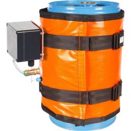 Enveloppe chauffante pour jerrycan/fût ATEX ECO, conteneurs de 25 - 30 litres, 90 W, thermostat, silicone, max. 50 °C, IP54