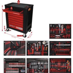 Servante d'atelier PERFORMANCE PLUS avec outils, P15, avec 397 outils, pour 7 tiroirs