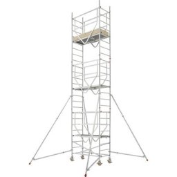 HYMER Échafaudage roulant ADVANCED SAFE-T 7070, soudé, plate-forme 1,58 x 0,61 m, module 1+2+3