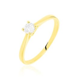 Bague Solitaire Victoria Or Jaune Diamant
