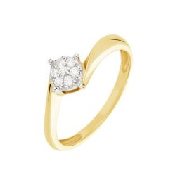 Bague Solitaire Lysia Or Jaune Diamant