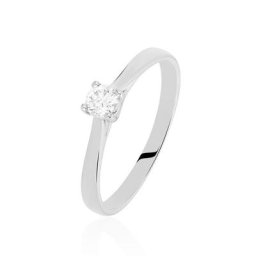 Bague Solitaire Victoria Or Blanc Diamant