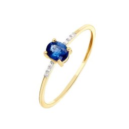 Bague Jehane Or Jaune Saphir Et Diamant