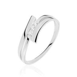 Bague Triptyque Or Blanc Diamant