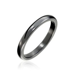 Bague Volta Ceramique Noir Céramique