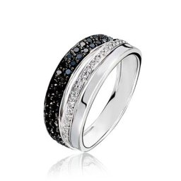 Bague Virginie Or Blanc Diamant