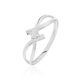 Bague Jone Or Blanc Diamant