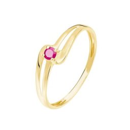 Bague Nesryne Or Jaune Rubis