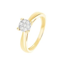 Bague Solitaire Grace Or Jaune Diamant