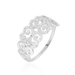 Bague Arabesque Or Blanc Diamant