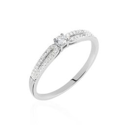 Bague Solitaire Katalina Or Blanc Diamant