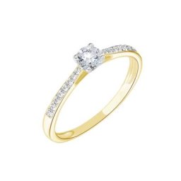 Bague Solitaire Laetitia Or Jaune Diamant Synthetique