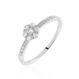 Bague Magnolia Or Blanc Diamant