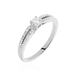 Bague Solitaire Katalina Or Blanc Diamant