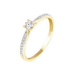 Bague Solitaire Laetitia Or Jaune Diamant