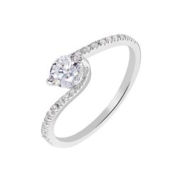 Bague Olly Or Blanc Oxyde De Zirconium