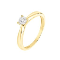 Bague Solitaire Grace Or Jaune Diamant