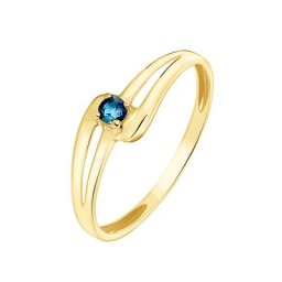 Bague Nesryne Or Jaune Saphir
