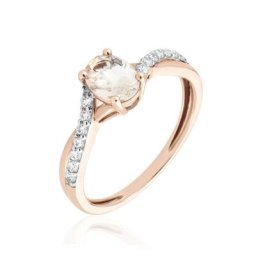 Bague Solitaire Or Rose Lisbet Morganite