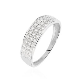Bague Morjana Or Blanc Oxyde De Zirconium