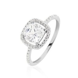 Bague Adrienne Or Blanc Oxyde De Zirconium