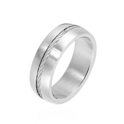 Bague Sam Acier Blanc