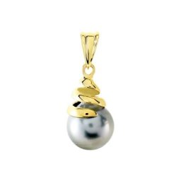 Pendentif Acme Or Jaune Perle De Culture De Tahiti