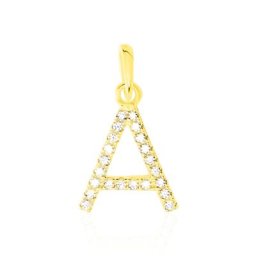Pendentif Klementine Or Jaune Oxyde De Zirconium