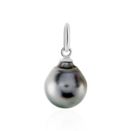 Pendentif Syana Or Blanc Perle De Culture De Tahiti