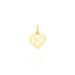 Pendentif Eudocie Coeur Lettre Or Jaune