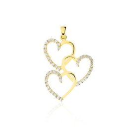 Pendentif Lovely Or Jaune Oxyde De Zirconium