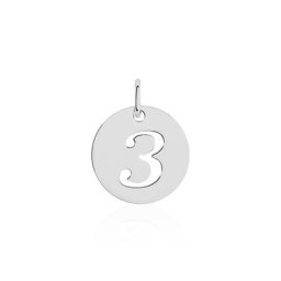 Pendentif Efiso Argent Blanc