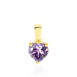 Pendentif Miyah Or Jaune Amethyste