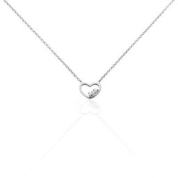 Collier Argent Shelan Oxydes De Zirconium