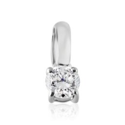 Pendentif Victoria Or Blanc Diamant