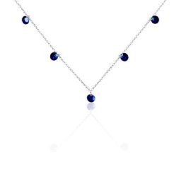 Collier Lidiwine Argent Blanc Oxyde