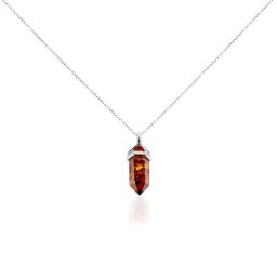 Collier Gaubert Argent Ambre